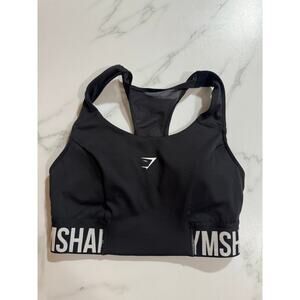 GymShark Women's XS Sports Bra Black White NWOT
